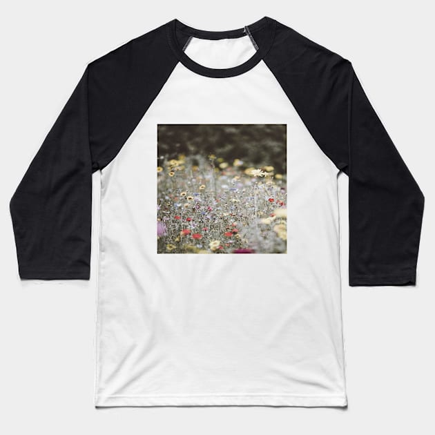 Wildflowers in the breeze Baseball T-Shirt by RoseAesthetic